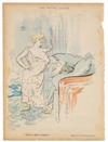 HENRI DE TOULOUSE-LAUTREC (1864-1901). [LE RIRE.] Group of 4 plates. Circa 1897. Each approximately 11x8 inches, 30x22 cm.